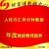人民币美元汇率1分钟一分钟数据每年