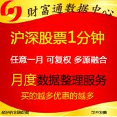 沪深a股票一分钟1分钟历史高频历史交易数据每月