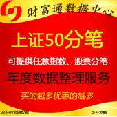 SH000016上证50指数TICK分笔历史高频数据