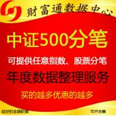 SH000905中证500指数TICK五档分笔历史数据