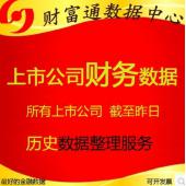 沪深上市公司股票历史专业财务数据所有季报年报每年打包