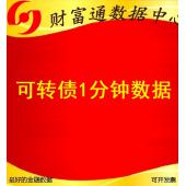 可转债一分钟1分钟历史高频历史交易数据每年